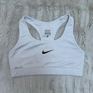 Nike Pro White Sports Bra